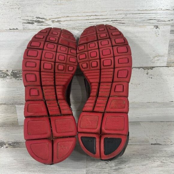 Nike Men's Kukini Free 5.0 Running Shoes Black Red 541014-006 Lace Up Size 12 US - Picture 7 of 8